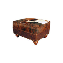 Load image into Gallery viewer, brown cow ottoman