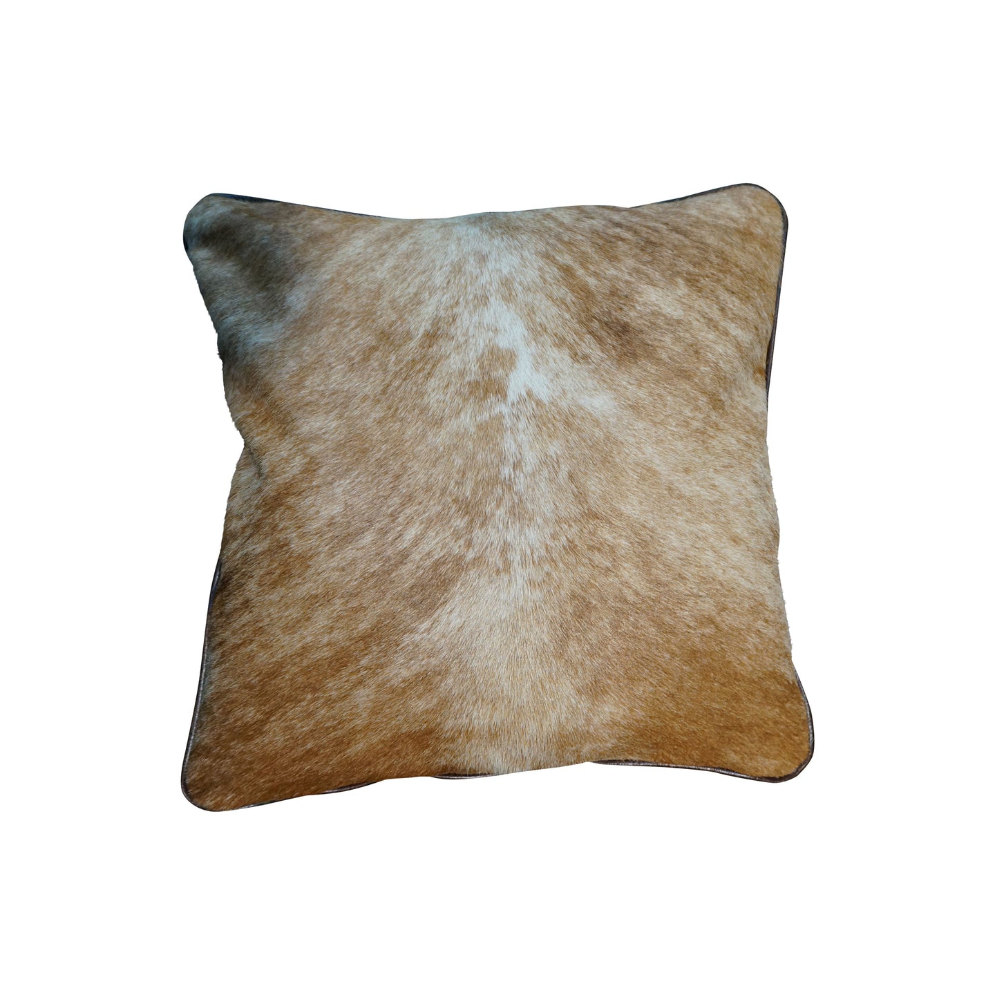 Cowhide Square Pillow - Light Brindle