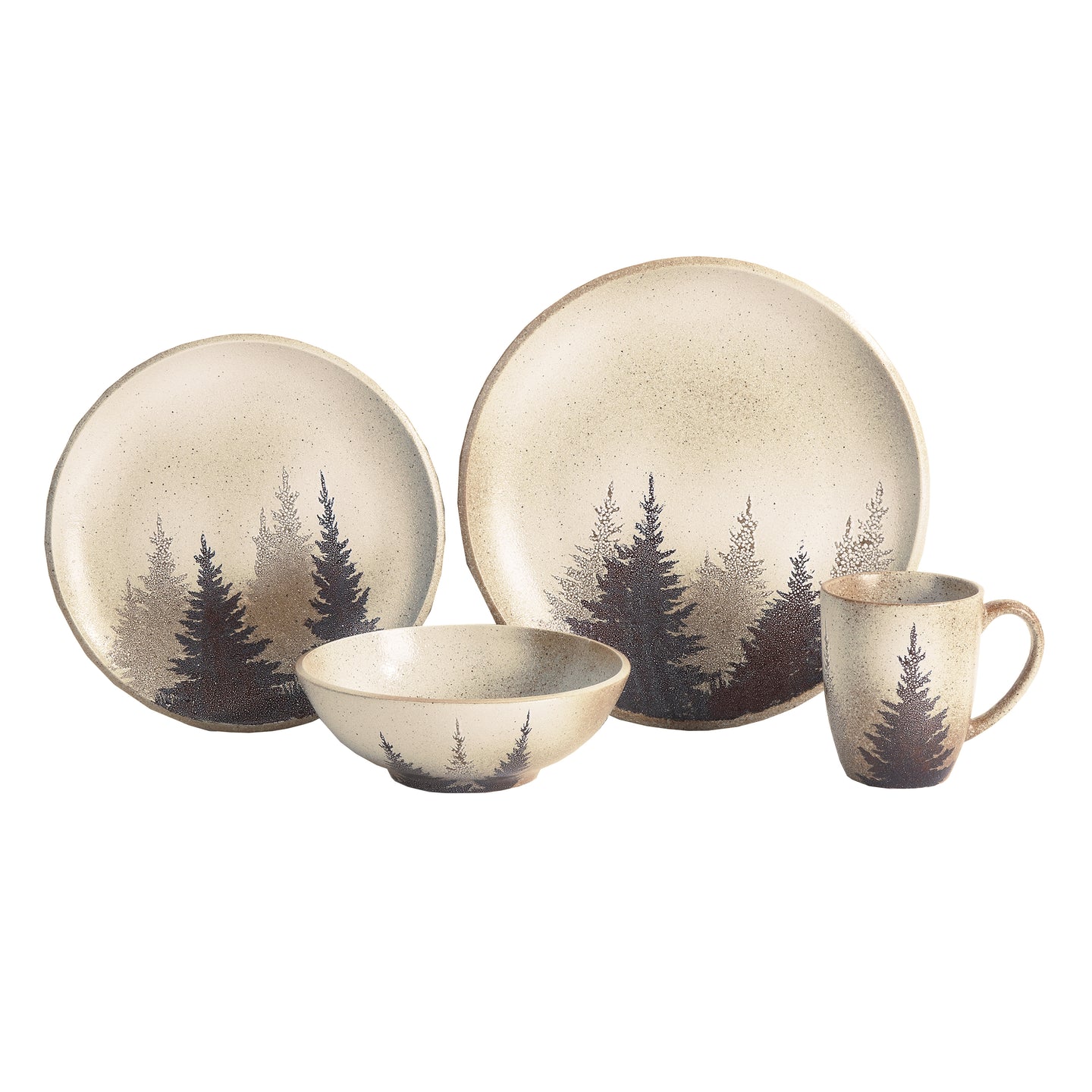 16 PCS Clearwater Pines Dinnerware Collection