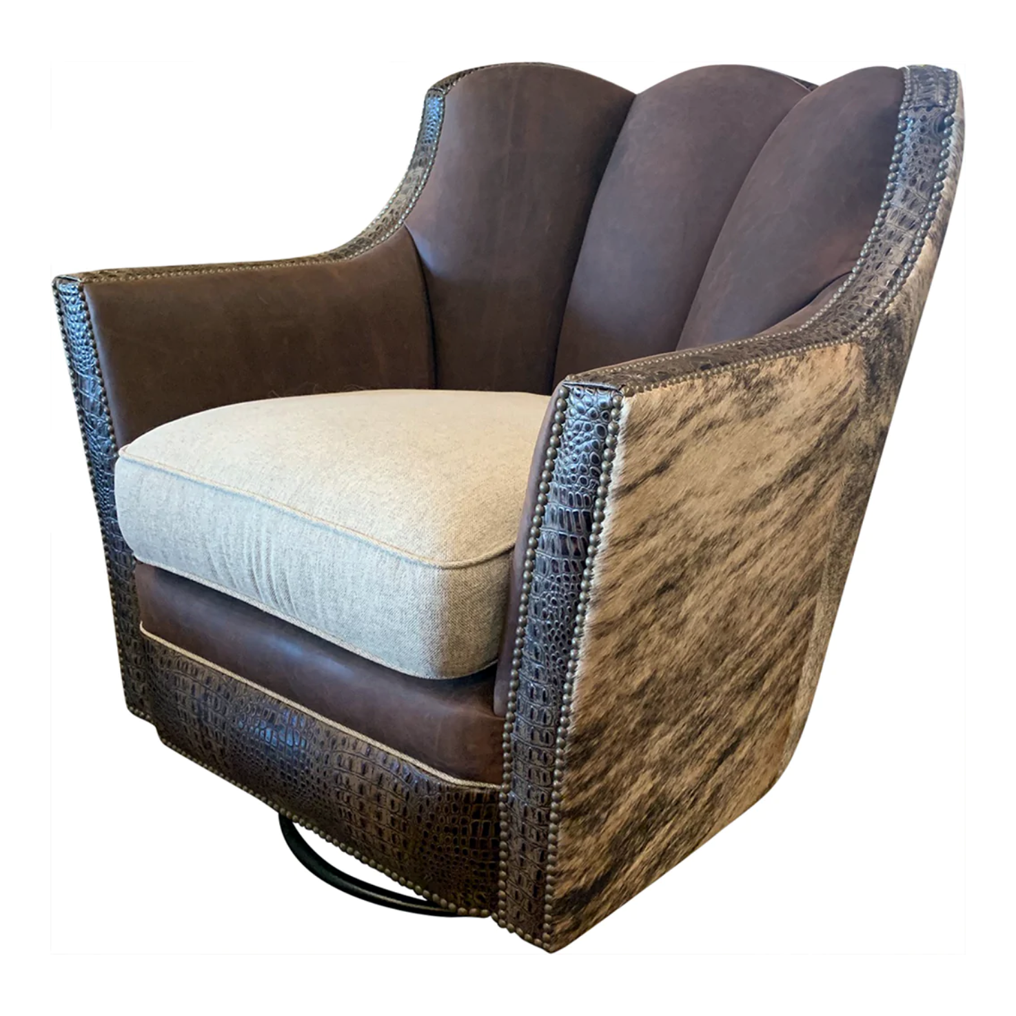 Davenport Ranch Swivel Glider – Great Blue Heron Furniture