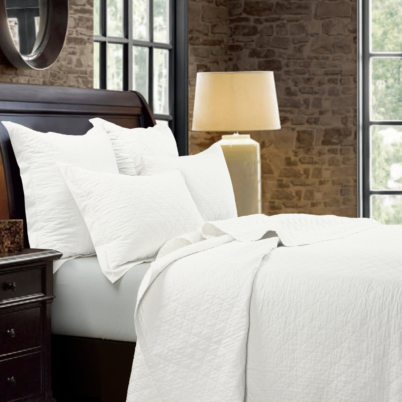 white diamond quilt