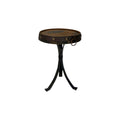 barrel top side table