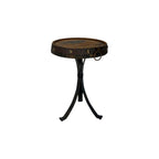 barrel top side table
