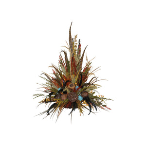 Large Topper W/Rust & Assorted Natural Pods Center Piece