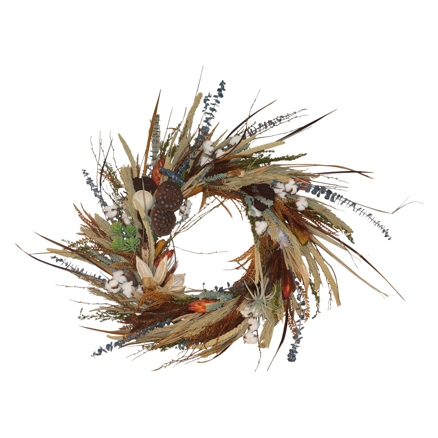 Large Wreath W/All Natural Fillers & Assorted Pods