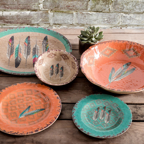 Feather 14 PCS Melamine Dinnerware Collection