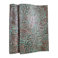 Floral Turquoise Brown