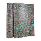 Floral Turquoise Brown