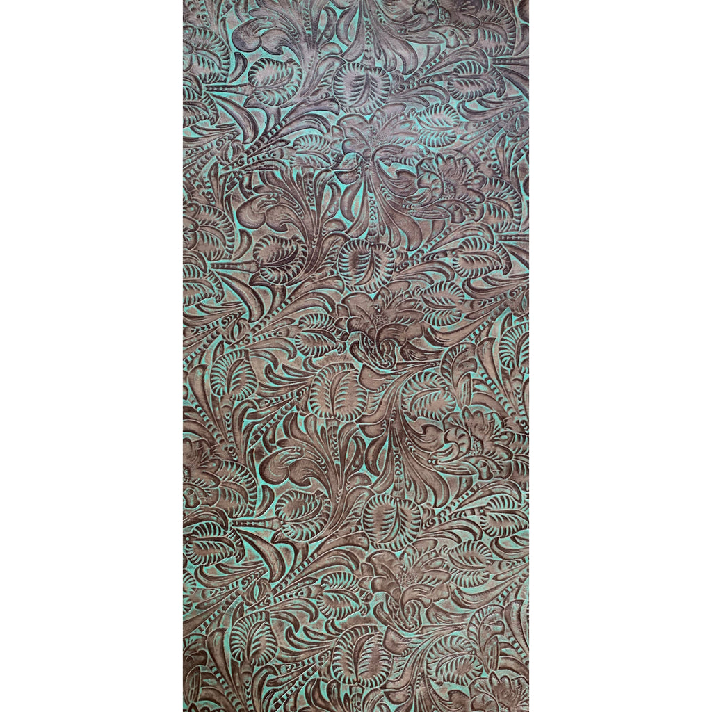 Floral Turquoise Brown