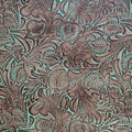 Floral Turquoise Brown