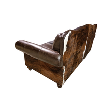 Load image into Gallery viewer, Maverick 3 Cushion Western Cowhide Leather Sofa