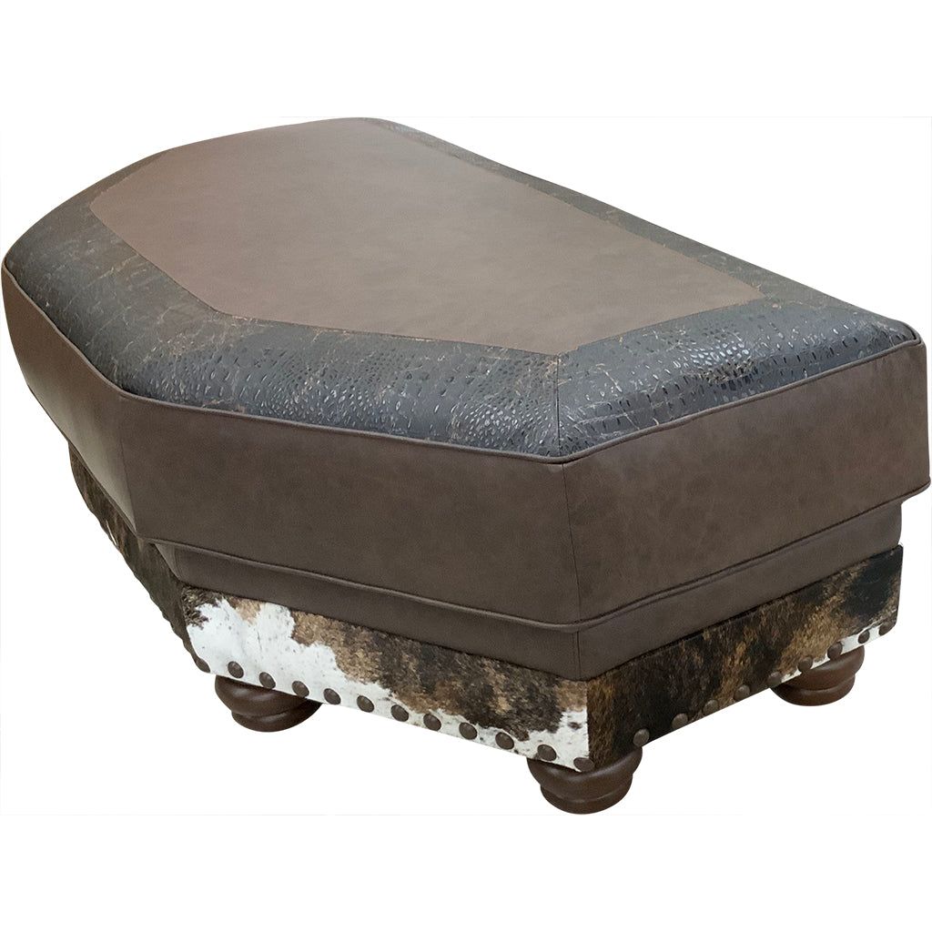 Split Rail Conversational Ottoman 1/2