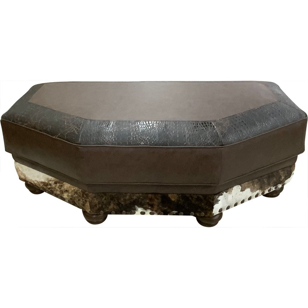 Split Rail Conversational Ottoman 1/2
