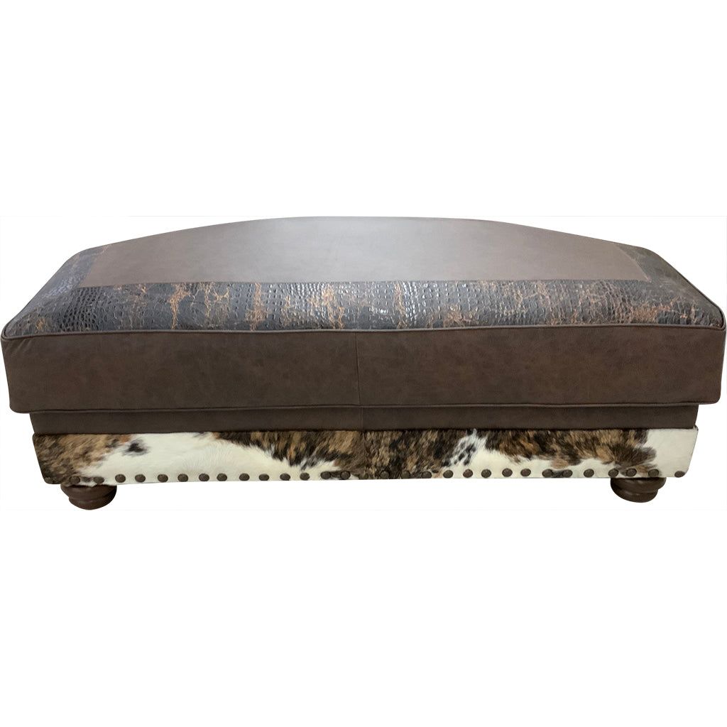 Split Rail Conversational Ottoman 1/2