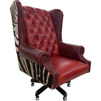 leather safari chair