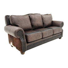 Load image into Gallery viewer, cowhide leather sofa