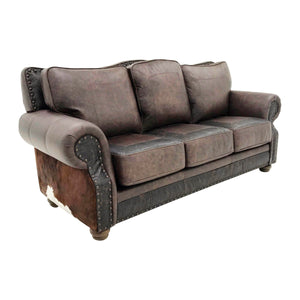 cowhide leather sofa