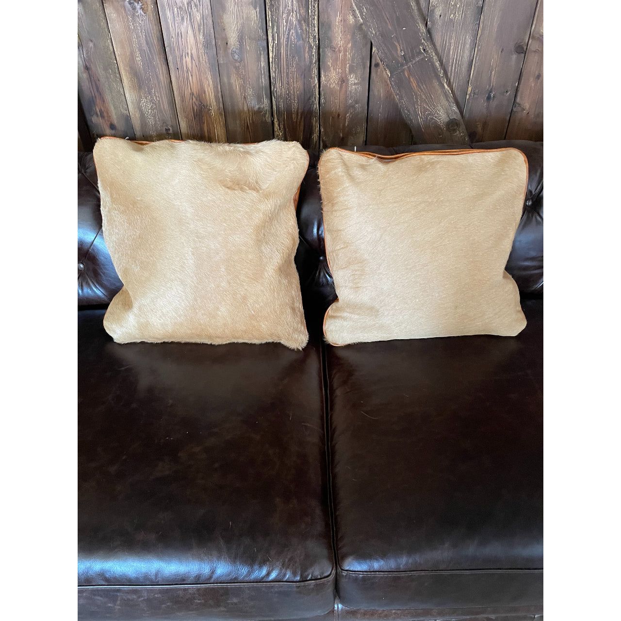 Cowhide Pillow Pair #16 & #17