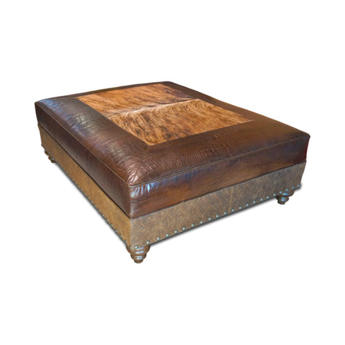 giant leather ottoman