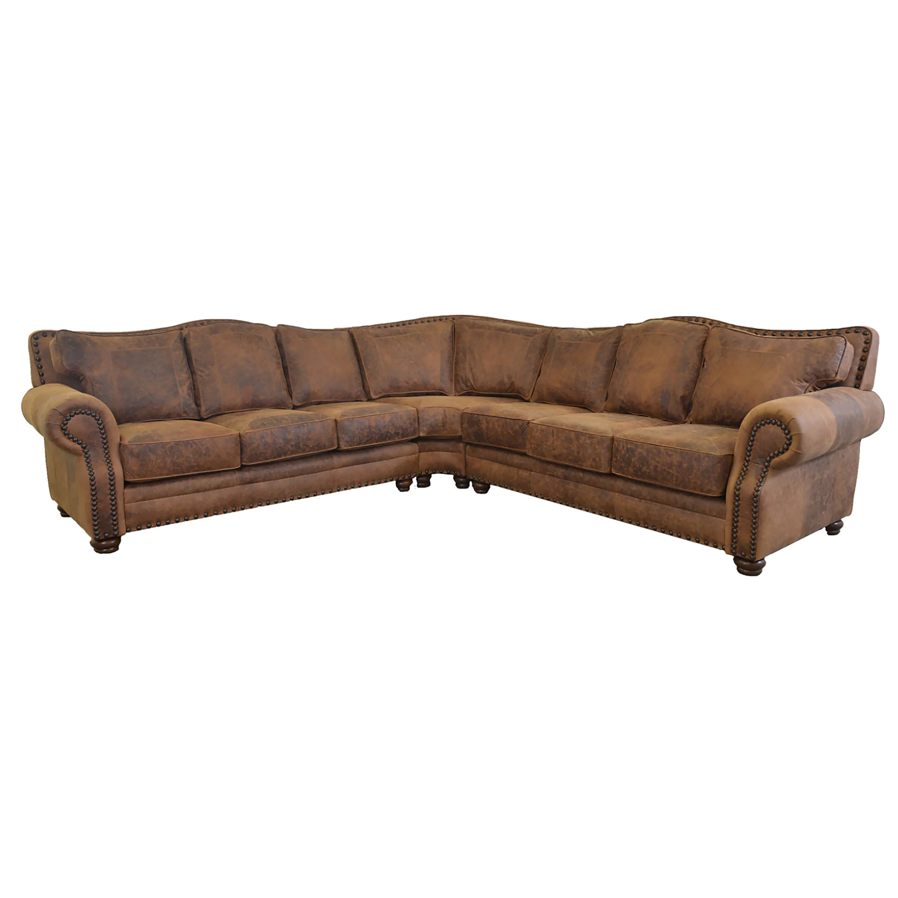 Split Rail Sectional Sofa