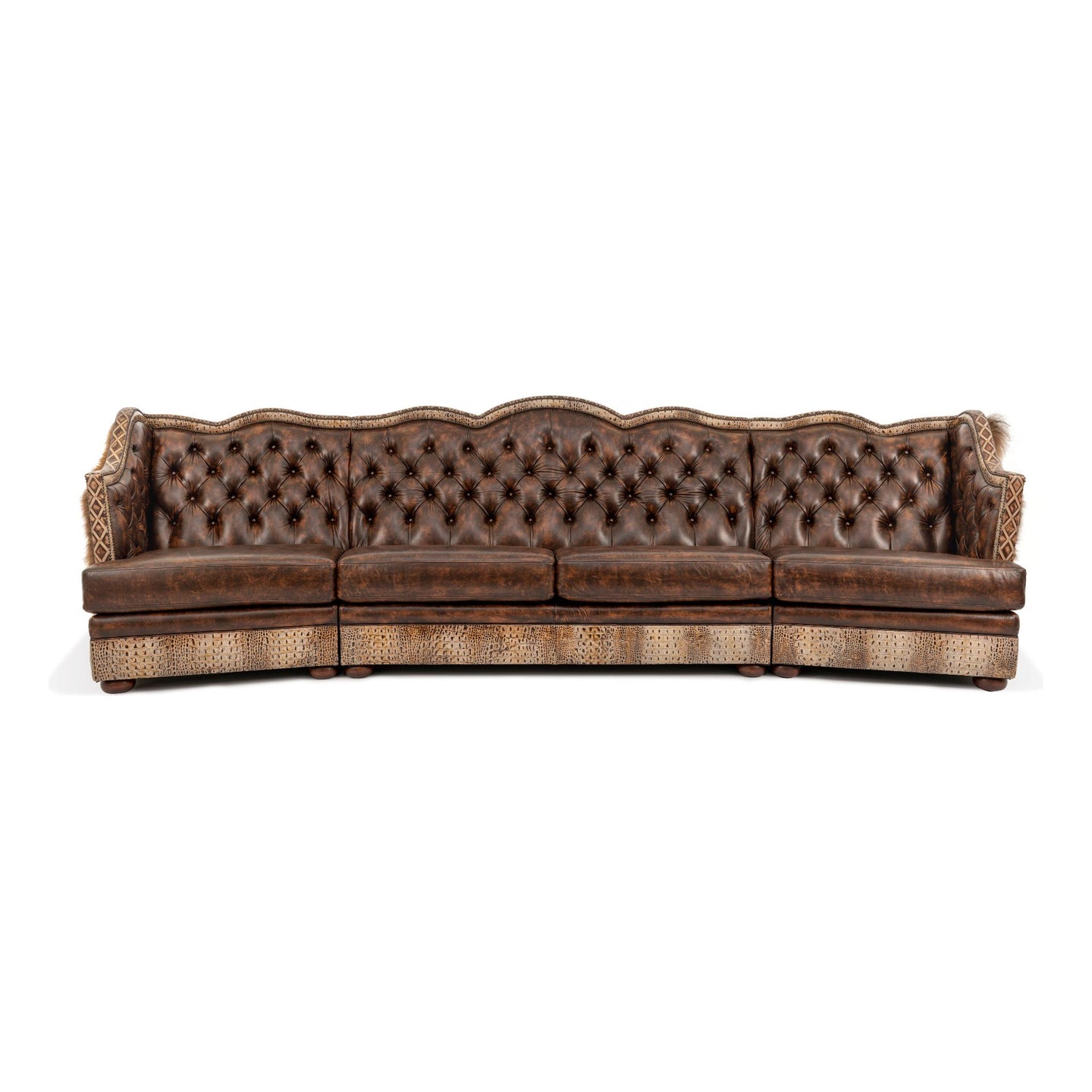 Yellowstone Curved Tufted Sectional Sofa