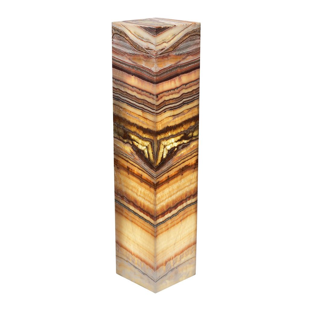 Large Cube Smooth Edge Aqua Lamp