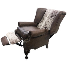 Load image into Gallery viewer, leather wingback recliner