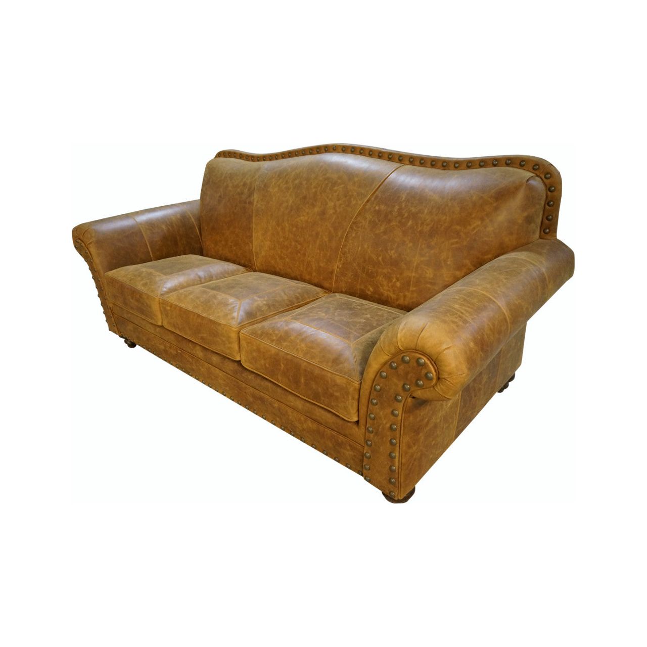 longhorn leather sofa