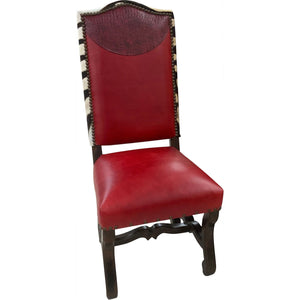 leather safari dining chair