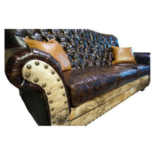 Load image into Gallery viewer, Medina 3 Cushion Western Cowhide Sofa