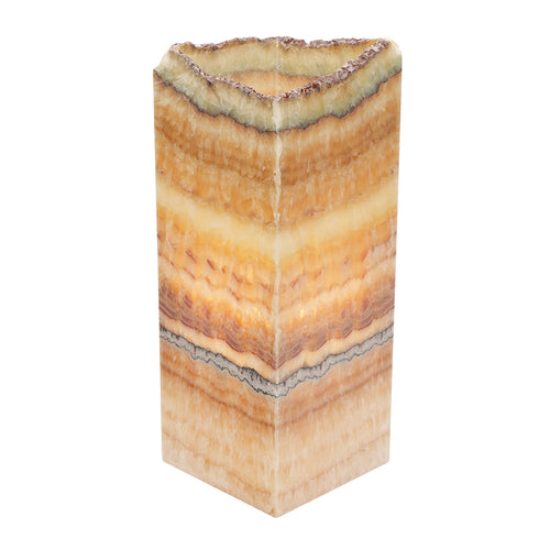 Medium Cube Natural Edge Aqua Lamp