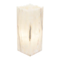 Medium Cube Natural Edge White Ice Lamp