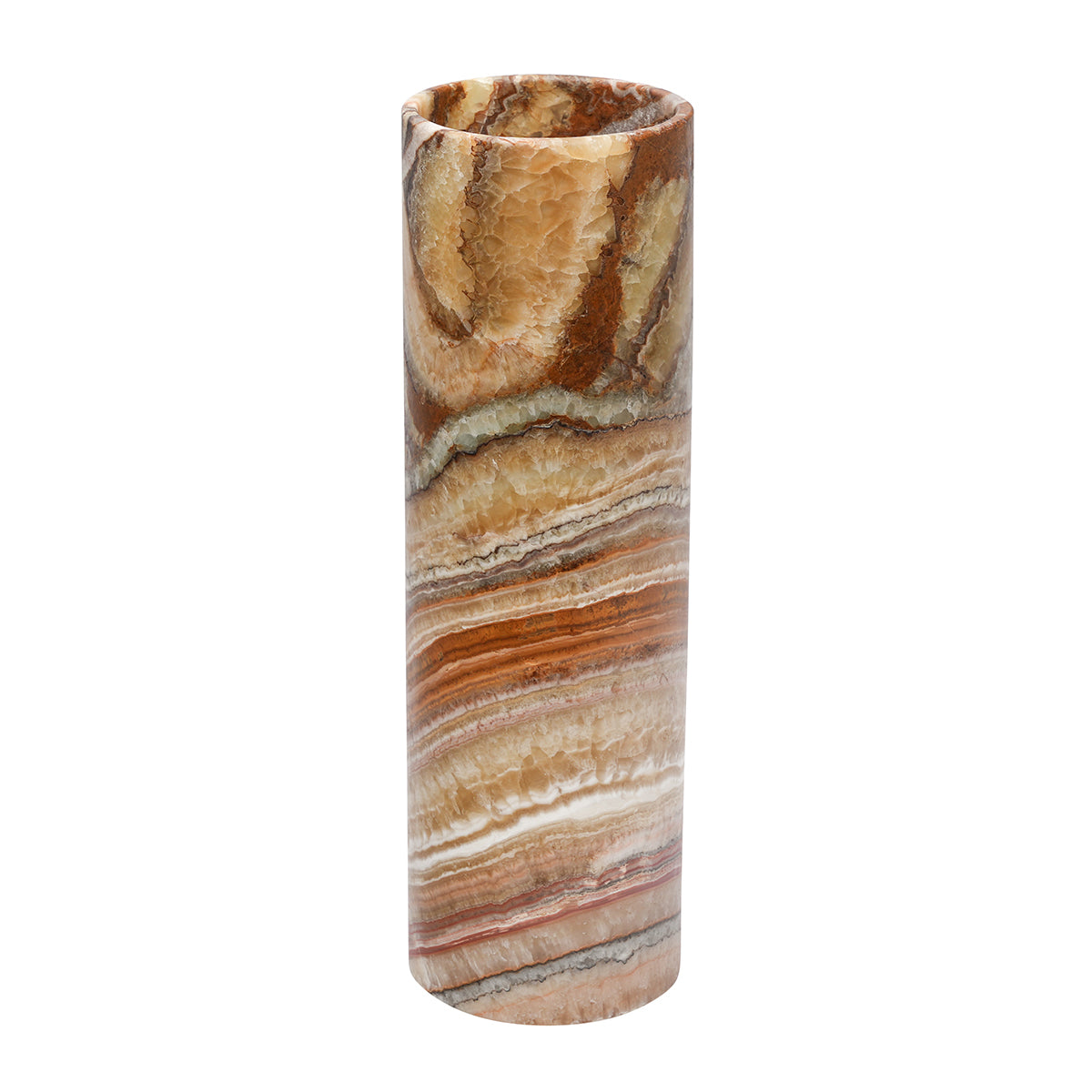Medium Cylinder Smooth Edge Aqua Lamp