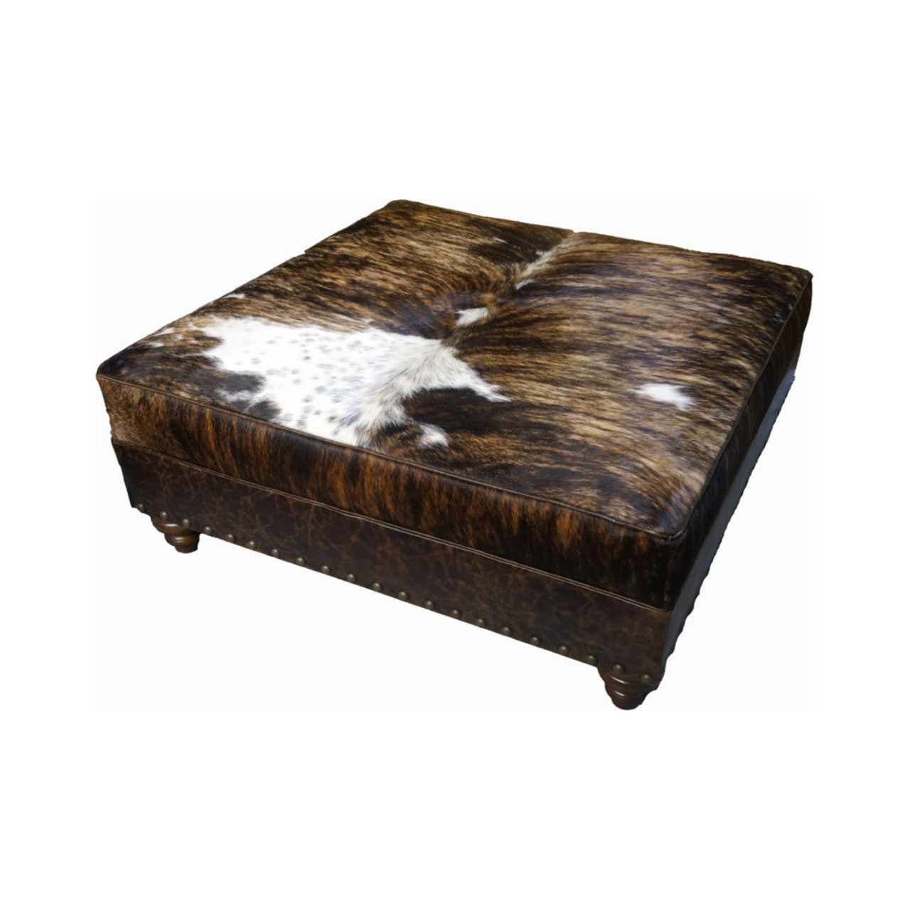 buffalo leather ottoman