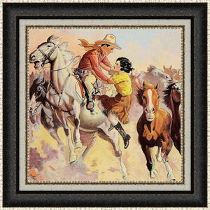 PHANTOM OF THE WEST GHOST RIDERS CANVAS