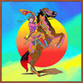POP ART COWGIRL FLOATING CANVAS