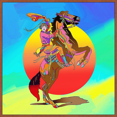 POP ART COWGIRL FLOATING CANVAS