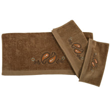 Load image into Gallery viewer, Rebecca Embroidered Western Paisley Bath Towel Set
