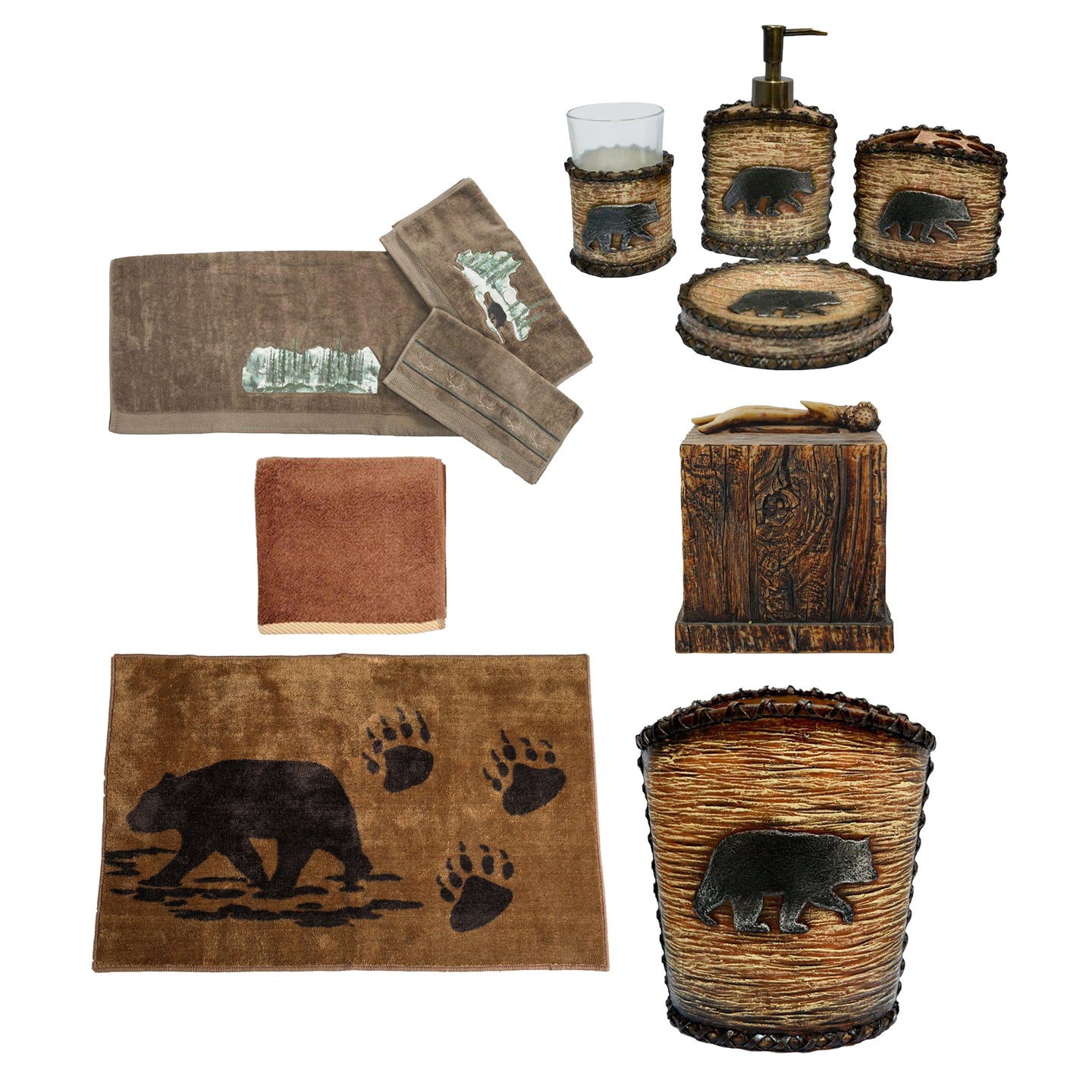 Rustic Bear Bath Collection