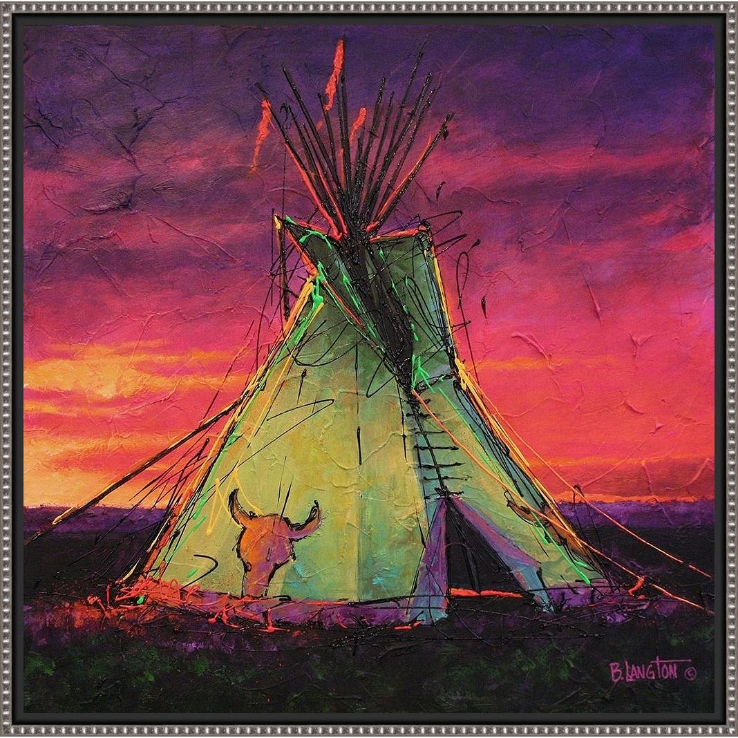 SUNSET TIPI FLOATING CANVAS