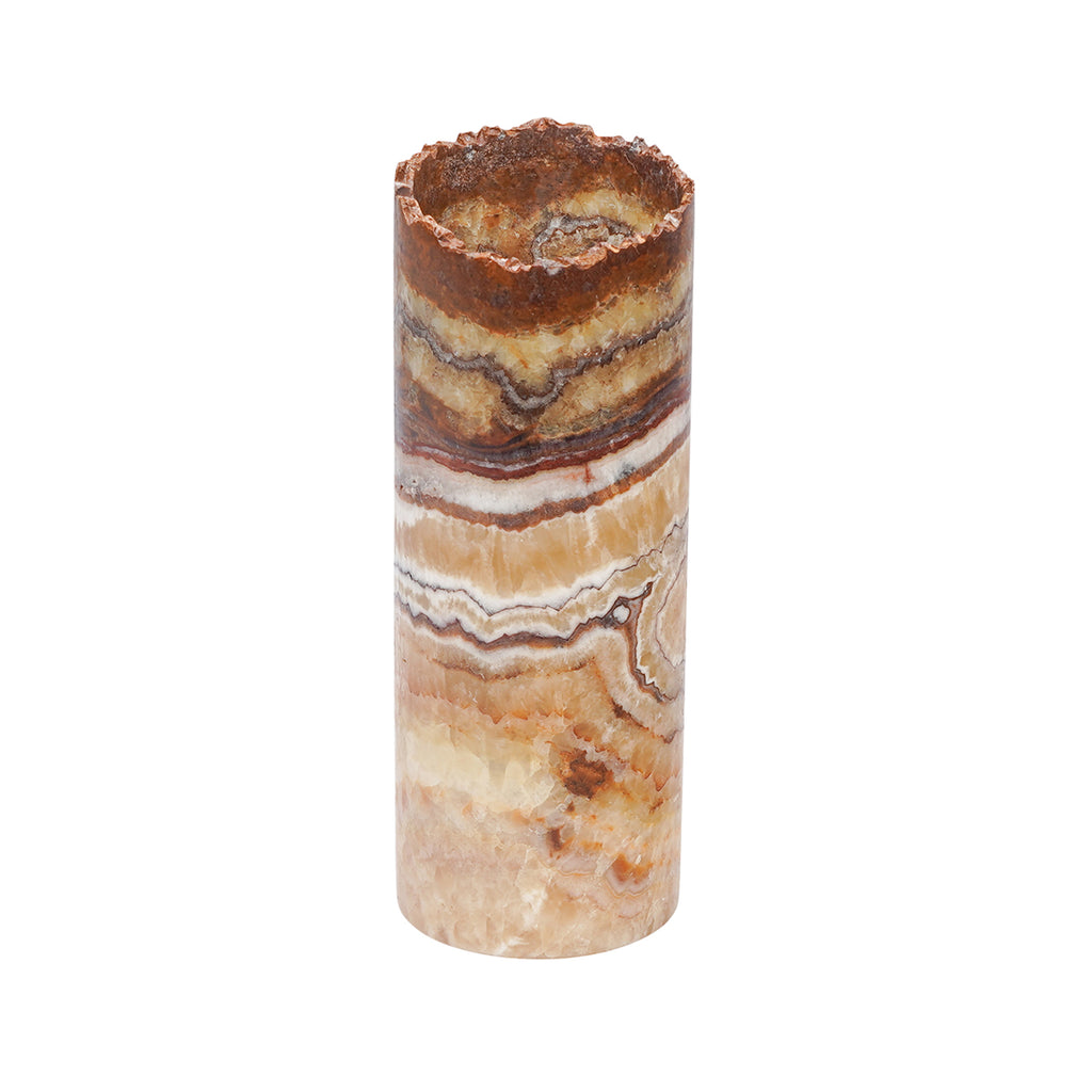 Small Cylinder Natural Edge Aqua Lamp