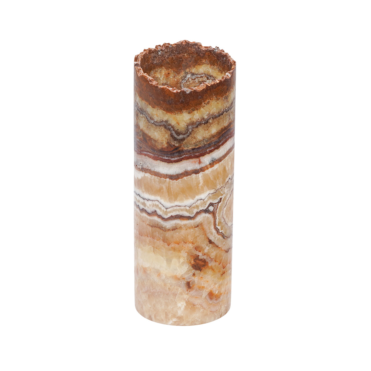Small Cylinder Natural Edge Aqua Lamp