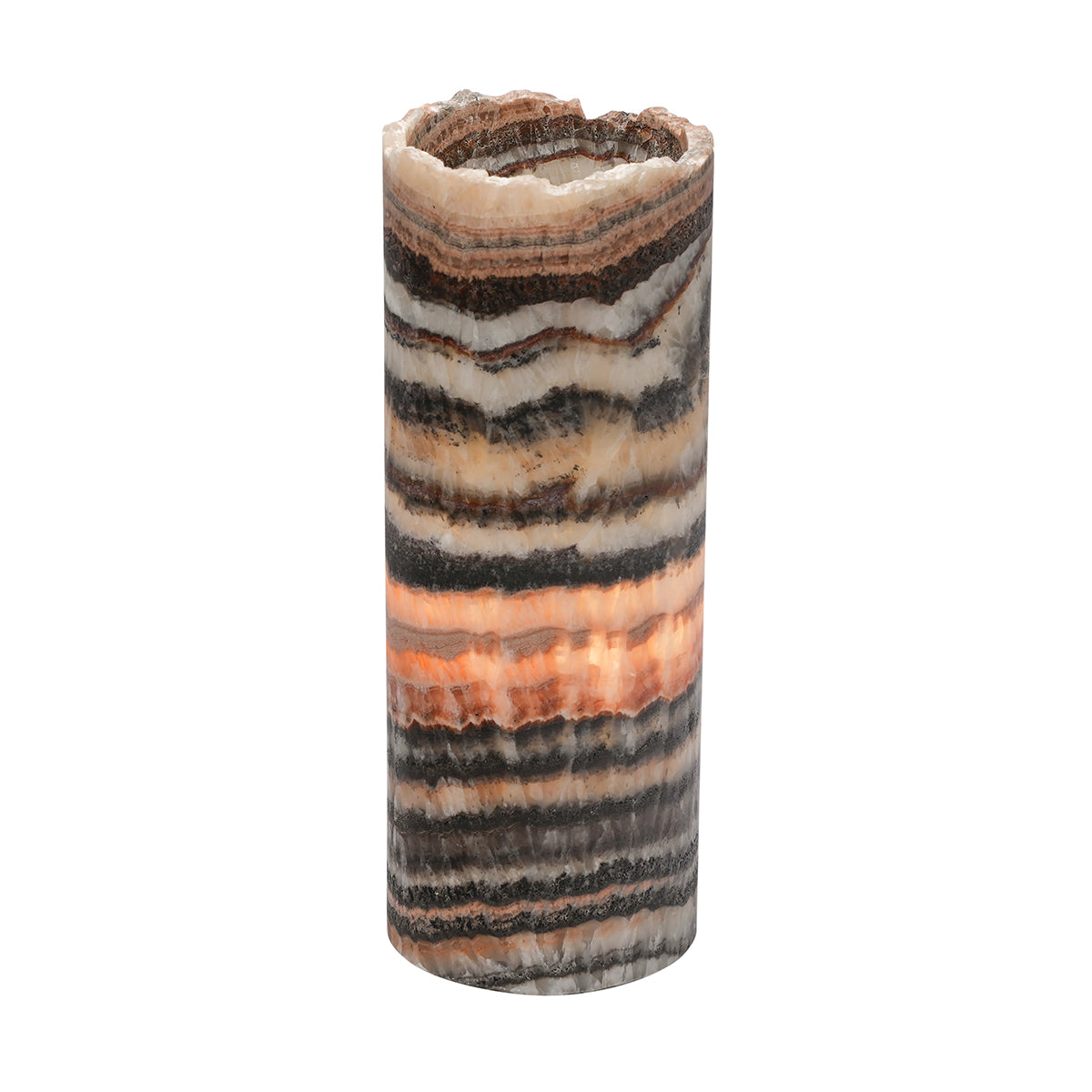 Small Cylinder Natural Edge Multi Lamp