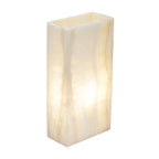 Small Rectangle Smooth Edge White Ice Lamp