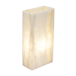 Small Rectangle Smooth Edge White Ice Lamp