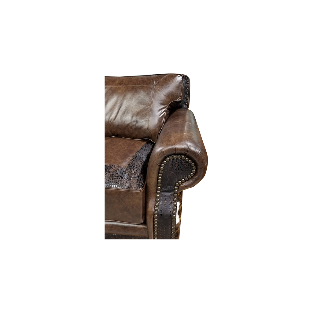Split Rail Curved Sofa