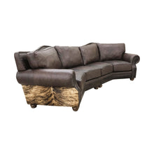 Load image into Gallery viewer, Split Rail Curved Sectional Sofa