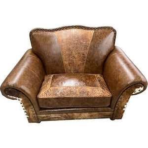 Stockyard Western Leather Chair 1/2