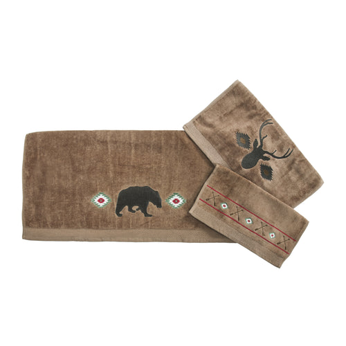 Aztec Bear 3 PCS Towel Set