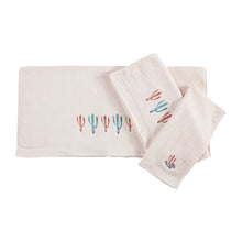 Load image into Gallery viewer, Embroidered Cactus 3 PCS Towel Set